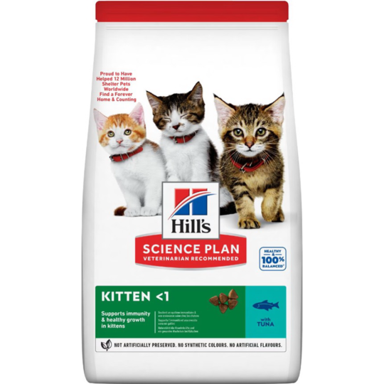 Корм для котят «Hill's» 607657 SP, с тунцем, 1.5 кг