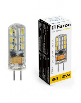 Лампа светодиодная Feron LB-420 G4 2W 12V 2700K 25858