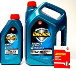 Моторное масло Texaco Havoline Energy 0w-30 5л (комплект 4л+1л)