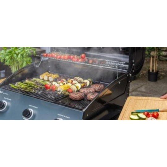 Газовый гриль «Sahara» 3 Burner Oak BBQ, S350EW-ST, дымчатый/дуб