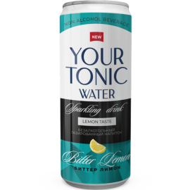 Срочный товар! На­пи­ток га­зи­ро­ван­ный безалкогольный «Твой Тоник» Биттер лимон, 0.33 л