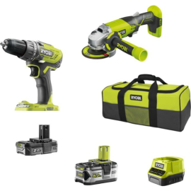 Набор электроинструмента «Ryobi» R18DDAG-252S One+, 5133003819, 6 предметов