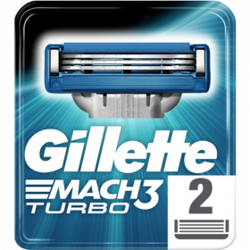 Смен­ные кас­се­ты для муж­ской бритвы «Gillette» Mach3 Turbo, 2 шт