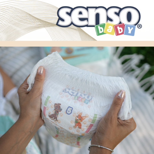 Подгузники-трусики детские «Senso Baby» размер 5, 12-15 кг, 24 шт