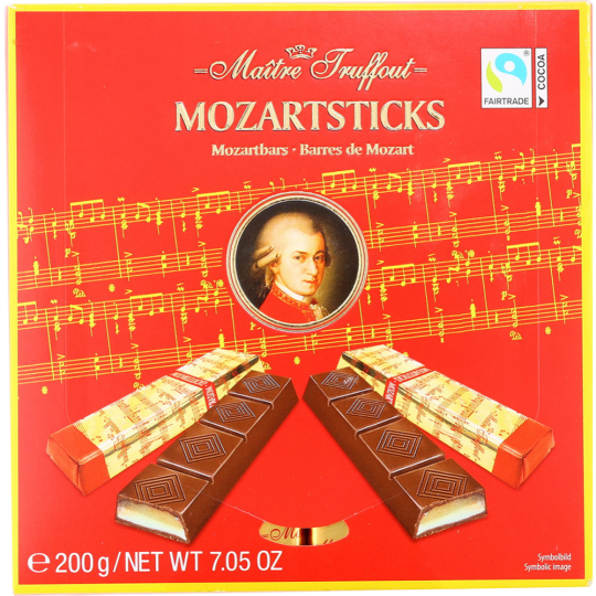 Набор шоколада «Mozartsticks» в мини-батончиках, 200 г