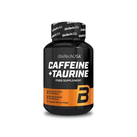 ЭНЕРГЕТИК CAFFEINE&amp;TAURINE (таурин), 60 капсул BIOTECH USA