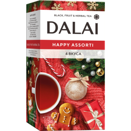 Набор чая «Dalai» Happy assorti, 12х1.2 г + 12х1.5 г