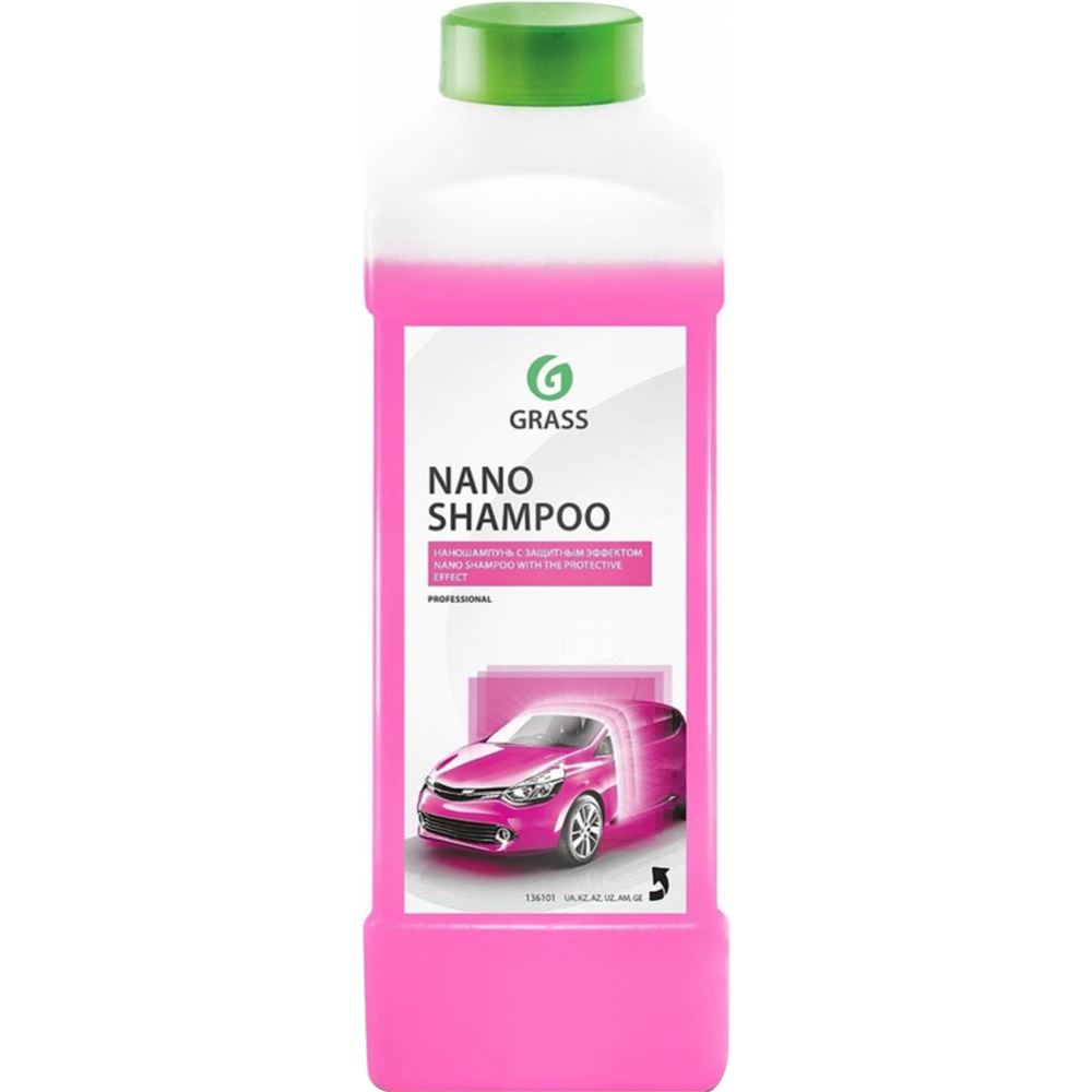 Картинка товара Автошампунь «Grass» Nano Shampoo, с защитным эффектом, 136101, 1 л