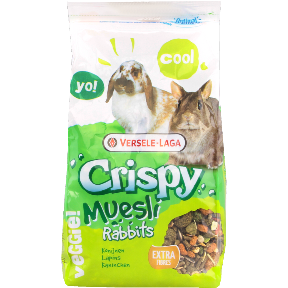 Корм для грызунов «Versele-Laga» Crispy Muesli Rabbits, для кроликов, 1 кг