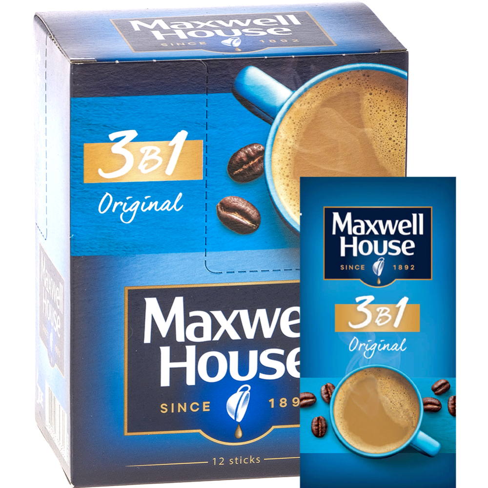 УП.Кофейный напиток «Maxwell House» 3в1, 12х14 г