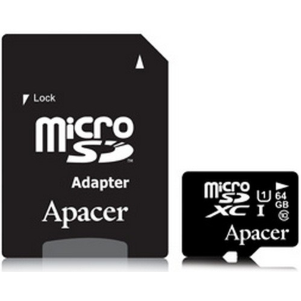 Карта памяти «Apacer» AP 64G MCSX10U1-R