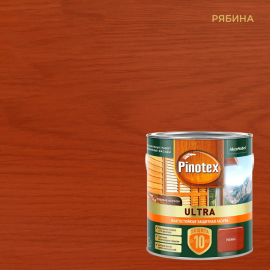 Pinotex Ultra(2.5л,рябина)Лазурь для древесины Влагостойкая Пинотекс Ультра