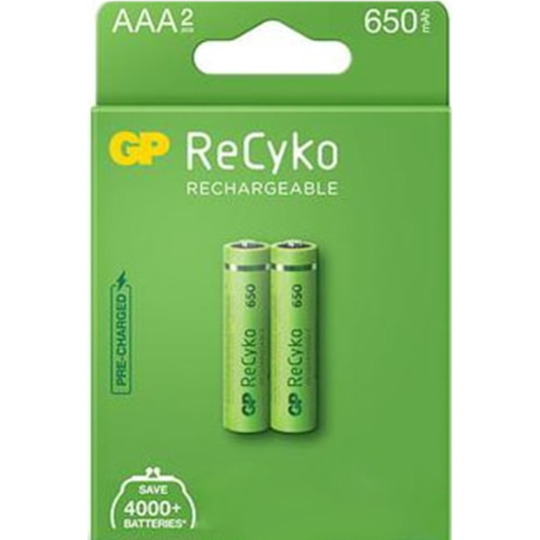 Набор аккумуляторов «GP» AAA, 650mAh, GP 65AAAHCE-5EB2, 2 шт