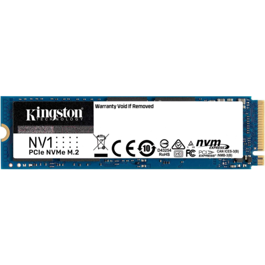 SSD диск «Kingston» NV1 250GB SNVS/250G, M.2, PCI Express 3.0 x4, 3D TLC