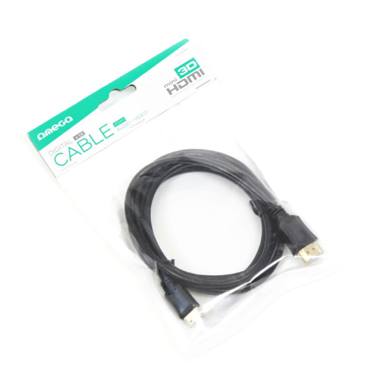 Кабель цифровой OMEGA HDMI - miniHDMI v.1.4 OCHB43M 3M черный