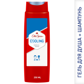 Гель для душа и шампунь 2в1 «Old Spice» cooling, 250 мл