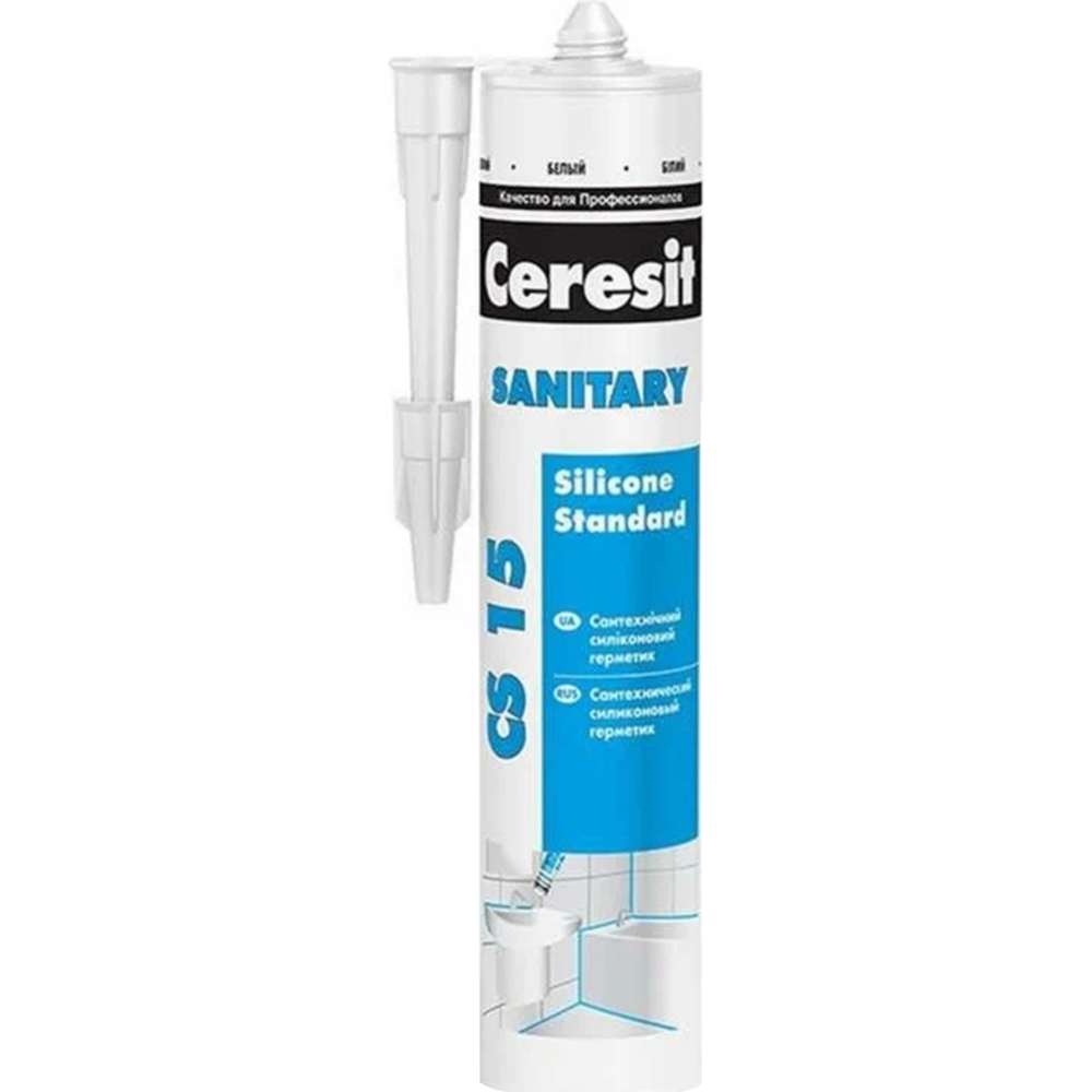 Герметик «Ceresit» Sanitary, CS 15, белый, 280 мл