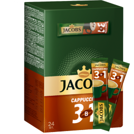 УП.Напиток кофейный «Jacobs» 3в1 Капучино, 24х11 г