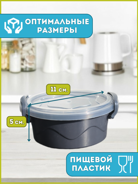 Контейнер для хранения Bee Home AK-241 300 мл., серый