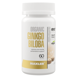 Гинкго билоба Maxler Ginkgo Biloba Organic 60 tabs