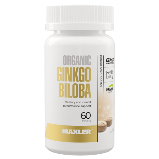 Гинкго билоба Maxler Ginkgo Biloba Organic 60 tabs