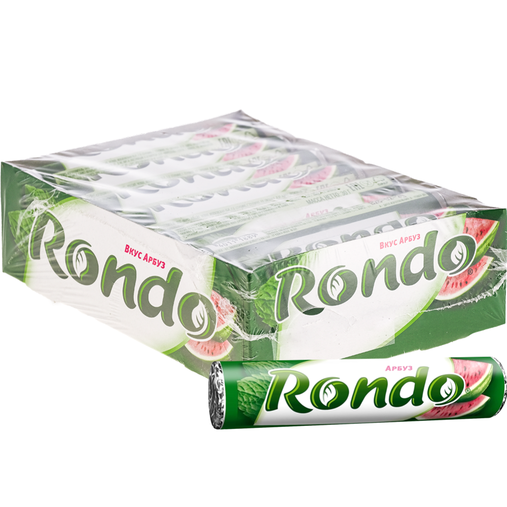 УП.Драже «Rondo» освежающие, с ароматом арбуза и ментола, 14х30 г