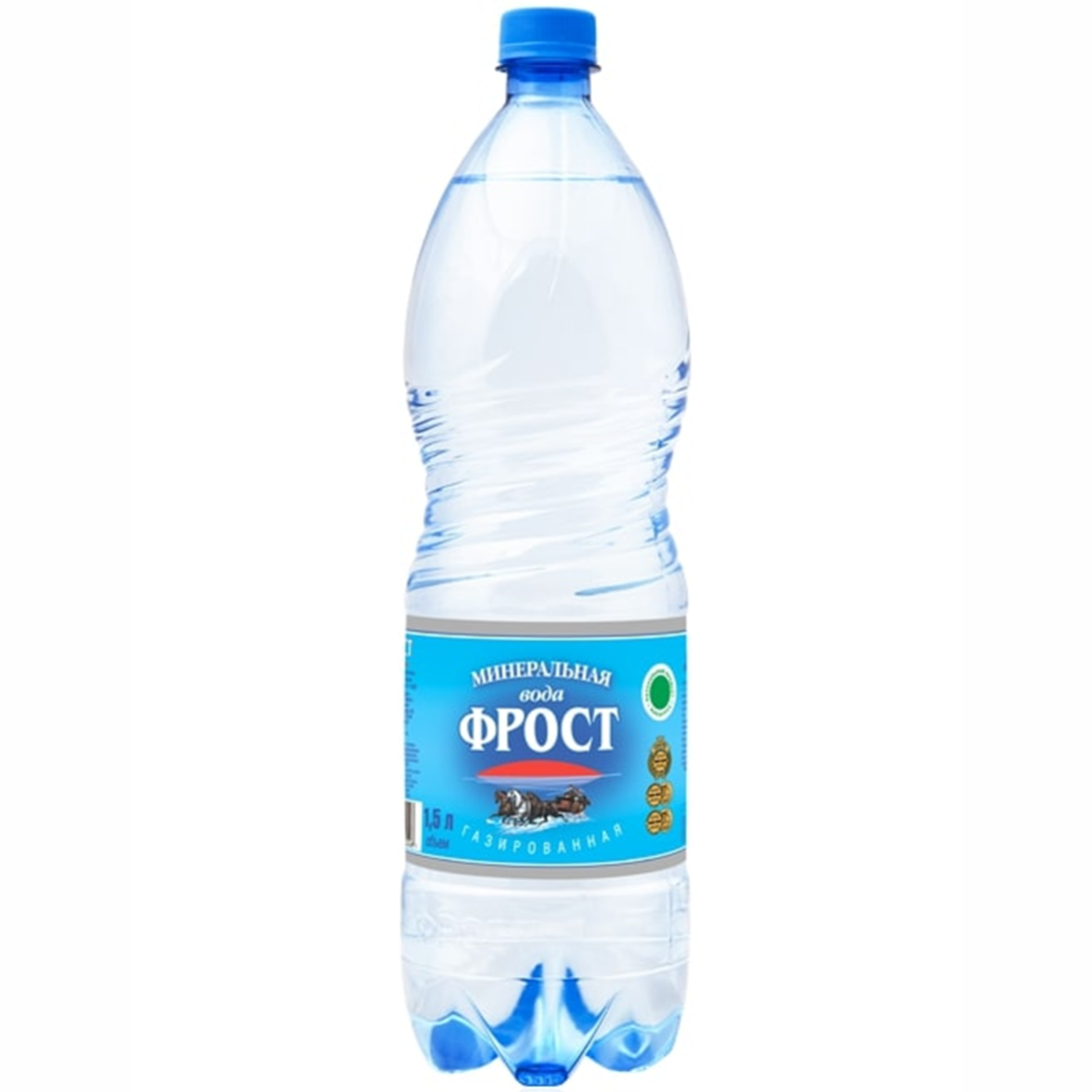 Вода минеральная «Фрост» газированная, 1.5 л #0