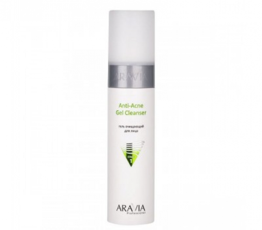 Гель очищающий для жирной и проблемной кожи лица Anti-Acne Gel Cleanser ARAVIA Professional