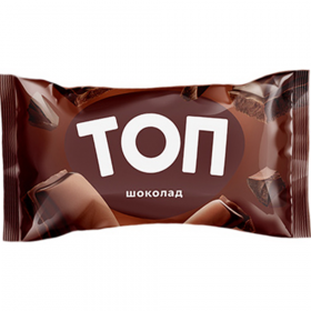 Мо­ро­же­ное «Топ» шо­ко­лад­ное, с ку­соч­ка­ми шо­ко­ла­да, 70 г