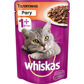 Корм для кошек «Whiskas» рагу с телятиной, 85 г