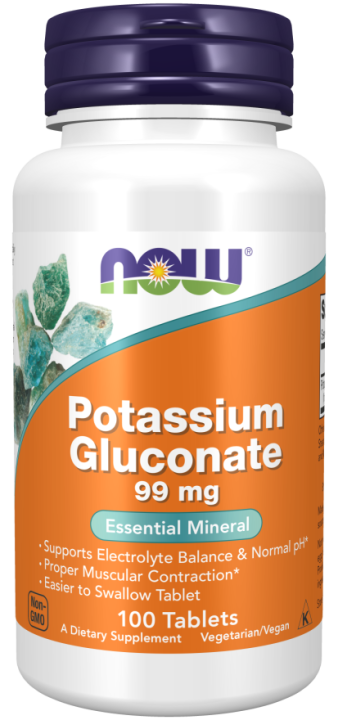 Калий Глюконат Now Foods Potassium Gluconate, 100 табл.