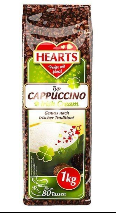 Капучино растворимый HEARTS Irish cream 1кг