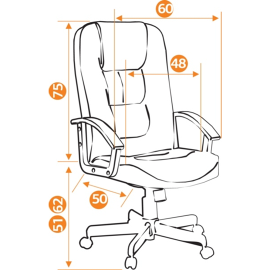 Кресло офисное «Tetchair» CH 9944, черный 36-6