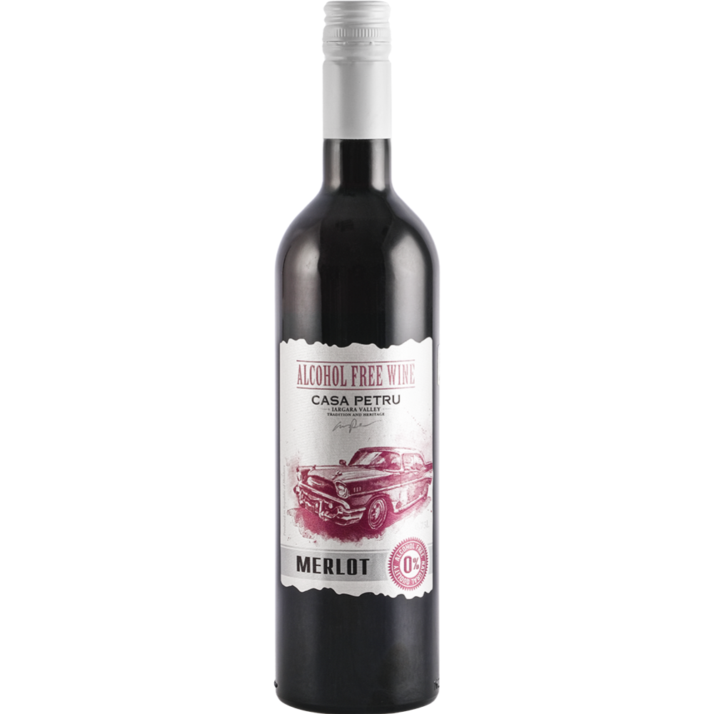 Вино без­ал­ко­голь­ное «Casa petru» Merlot, крас­ное, по­лу­слад­кое, 0.75