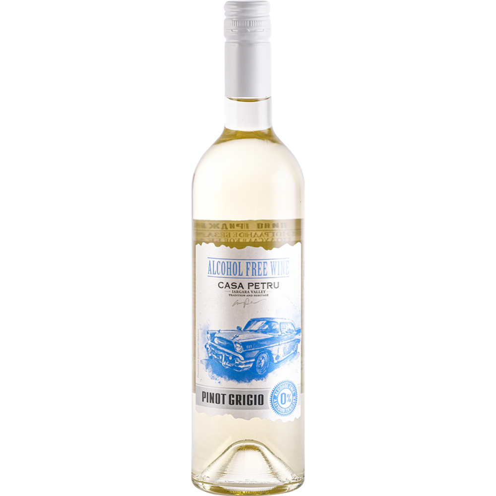 Вино безалкогольное «Casa petru» Pinot Grigio, белое, полусладкое, 0.75 л