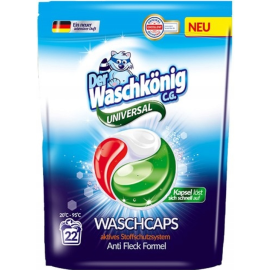 Капсулы для стирки «Der Waschkonig» Universal, 22 шт