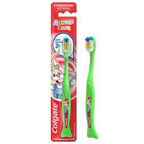 Зубная щетка «Colgate» для детей от 2 лет, зе­ле­ный