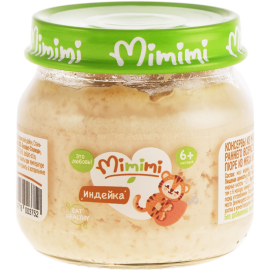 Пюре «Mimimi» из мяса индейки, 80 г