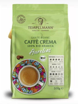 Кофе в зернах Tempelmann AURELIAS CAFFE CREMA 500гр