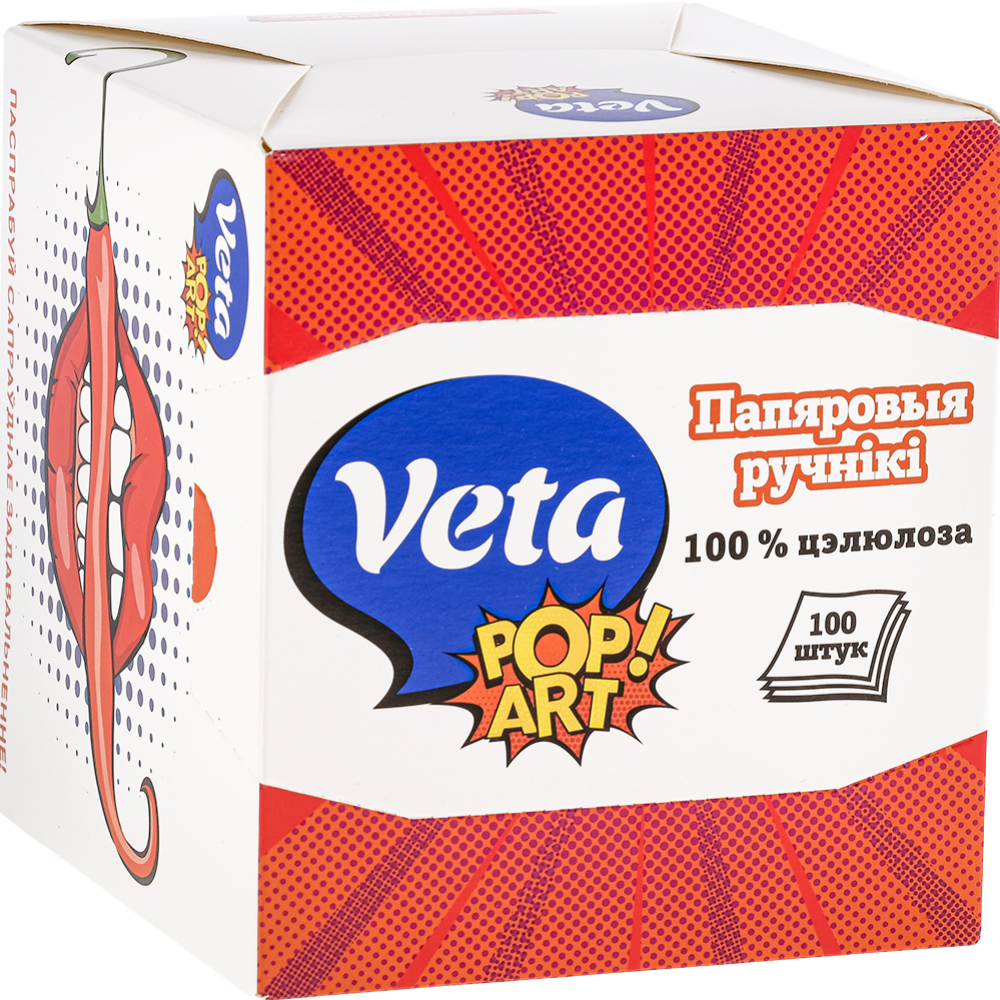По­ло­тен­ца бу­маж­ные «Veta» Pop Art, 25, 100 листов