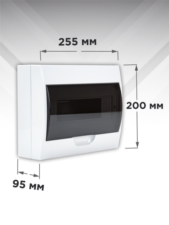 Бокс ЩРН-П 12 модулей навесной пластик IP40 TDM SQ0901-0004