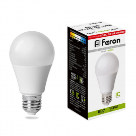 Лампа светодиодная низковольтная Feron LB-192 Шар E27 10W 12-48V 4000K 38265