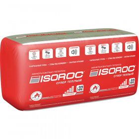 Вата ми­не­раль­ная «Isoroc» SUPER WARM 50/610x1000/Y/C