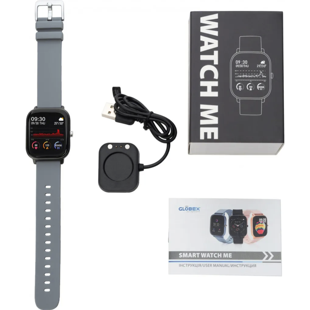 Умные часы «Globex» Smart Watch Me, V28 Grey