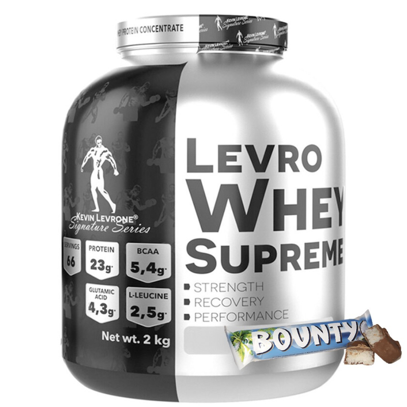 Протеин концентрат сывороточного белка Levro Whey Supreme (сывороточный протеин) 2000 грамм Kevin Levrone Bounty (БАУНТИ)