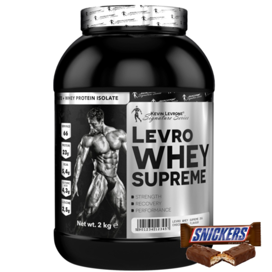 Протеин концентрат сывороточного белка Levro Whey Supreme (сывороточный протеин) 2000 грамм Kevin Levrone Snickers (СНИКЕРС)