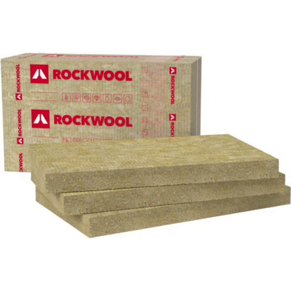 Вата минеральная «ROCKWOOL» ROCKMIN, 1000x610x50 мм, 18 шт