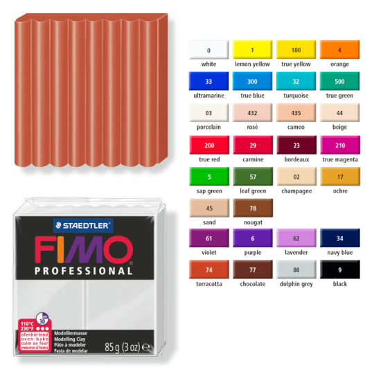 Полимерная глина для лепки FIMO professional, 85 гр., 8004-32 turquesa