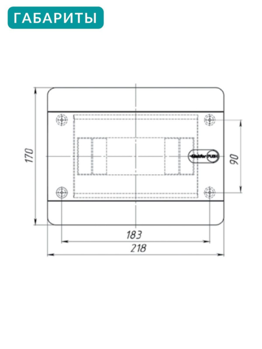 UNION Compact Корпус пластиковый ЩРВ-П-8 IP41 черная прозрачная дверь IEK UIC-KP12-V-08-41-K01