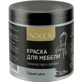 Краска для мебели «Solex» серый шелк, 750 мл